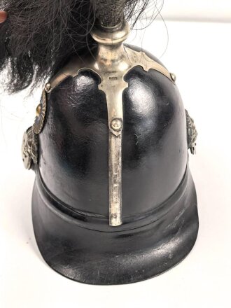 Bayern, Helm für Angehörige der Bürgerwehr Kavallerie Modell 1850. Zusammengehöriges, in allen Teilen originales Stück