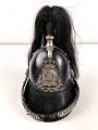 Bayern, Helm für Angehörige der Bürgerwehr Kavallerie Modell 1850. Zusammengehöriges, in allen Teilen originales Stück