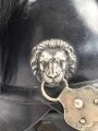 Bayern, Helm für Angehörige der Bürgerwehr Kavallerie Modell 1850. Zusammengehöriges, in allen Teilen originales Stück
