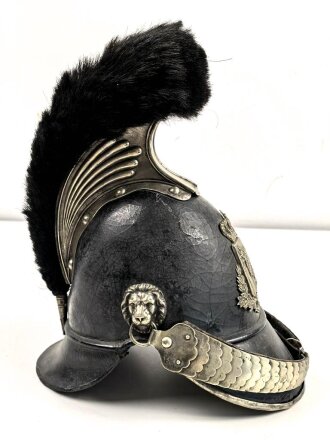 Bayern, Helm Modell 1850 für schwere Bürgerwehr Kavallerie. In allen Teilen originales, dekoratives Stück. das Innenfutter fehlt, sonst guter Gesamtzustand