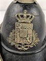 Bayern, Helm Modell 1850 für schwere Bürgerwehr Kavallerie. In allen Teilen originales, dekoratives Stück. das Innenfutter fehlt, sonst guter Gesamtzustand