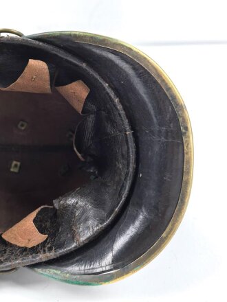 Bayern, Helm Modell 1850 für schwere Bürgerwehr Kavallerie. In allen Teilen originales, dekoratives Stück.