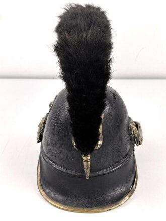 Bayern, Helm Modell 1850 für schwere Bürgerwehr Kavallerie. In allen Teilen originales, dekoratives Stück.