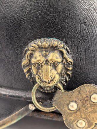 Bayern, Helm Modell 1850 für schwere Bürgerwehr Kavallerie. In allen Teilen originales, dekoratives Stück.