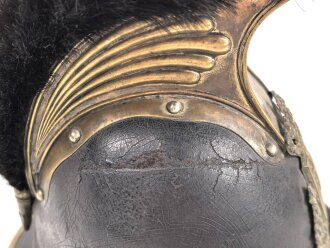 Bayern, Helm Modell 1850 für schwere Bürgerwehr Kavallerie. In allen Teilen originales, dekoratives Stück.
