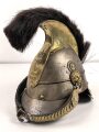 Bayern, Mannschaftshelm für Kürassiere Modell 1842 in der Trageweise ab 1864. Vor langer Zeit  gereinigtes Kammerstück in gutem Gesamtzustand, das Innenfutter fehlt.