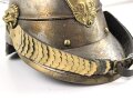 Bayern, Mannschaftshelm für Kürassiere Modell 1842 in der Trageweise ab 1864. Vor langer Zeit  gereinigtes Kammerstück in gutem Gesamtzustand, das Innenfutter fehlt.