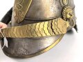 Bayern, Mannschaftshelm für Kürassiere Modell 1842 in der Trageweise ab 1864. Vor langer Zeit  gereinigtes Kammerstück in gutem Gesamtzustand, das Innenfutter fehlt.