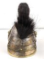 Bayern, Mannschaftshelm für Kürassiere Modell 1842 in der Trageweise ab 1864. Vor langer Zeit  gereinigtes Kammerstück in gutem Gesamtzustand, das Innenfutter fehlt.
