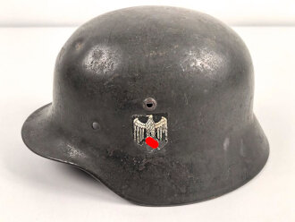 Heer, Stahlhelmglocke Modell 1935. Apfelgrüner,...