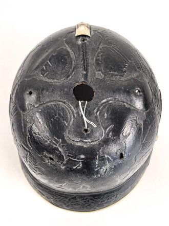 Kaiserreich, Korpus für eine Pickelhaube für Offiziere , versilberte Beschläge