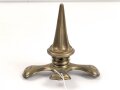 Kreuzblatt mit abnehmbarer Spitze für eine Pickelhaube für Offiziere, Messing