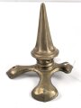Kreuzblatt mit abnehmbarer Spitze für eine Pickelhaube für Offiziere, Messing