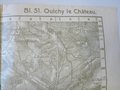 1.Weltkrieg Militärkarte  1918, Frankreich Oulchy le Château, Planmaterial der 7. Armee