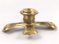 Kreuzblatt  für eine Pickelhaube für Offiziere, Messing , Gewinde 5mm