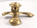 Kreuzblatt  für eine Pickelhaube für Offiziere, Messing , Gewinde 5mm