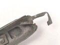 Hinterschiene für eine Pickelhaube, Eisen , Länge ohne Befestigungen ca 17,5cm, oben leicht defekt