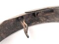 Hinterschiene für eine Pickelhaube, Eisen , Länge ohne Befestigungen ca 16,5cm