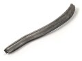 Hinterschiene für eine Pickelhaube, Zinkblech , Länge ohne Befestigungen ca 16,5cm