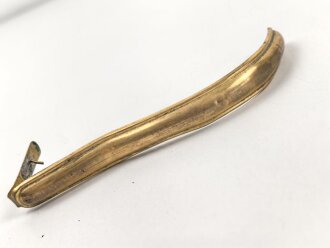 Hinterschiene für eine Pickelhaube, Messing,...