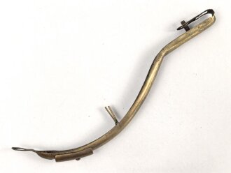 Hinterschiene für eine Pickelhaube, Messing,...