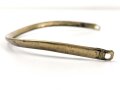 Vorderschiene für eine Pickelhaube, Gesamtlänge etwa 31cm, Messing