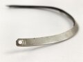 Vorderschiene für eine Pickelhaube, Gesamtlänge etwa 30,5cm, Buntmetall versilbert