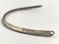 Vorderschiene für eine Pickelhaube, Gesamtlänge etwa 30,5cm, Buntmetall versilbert
