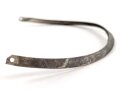 Vorderschiene für eine Pickelhaube, Gesamtlänge etwa 31cm, Buntmetall versilbert