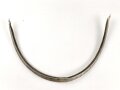 Vorderschiene für eine Pickelhaube, Gesamtlänge etwa 30cm, Buntmetall versilbert