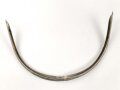 Vorderschiene für eine Pickelhaube, Gesamtlänge etwa 32cm, Buntmetall versilbert