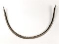 Vorderschiene für eine Pickelhaube, Gesamtlänge etwa 32cm, Buntmetall versilbert