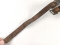 Schuppenkette für eine Pickelhaube. Gesamtlänge 36cm, silbern