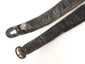 Schuppenkette für eine Pickelhaube. Gesamtlänge 32,5cm, Messing