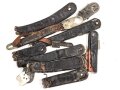Konvolut Teile für Schuppenkette silbern, flach