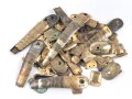 Konvolut Teile für Schuppenkette Messing, gewöbt