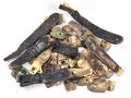 Konvolut Teile für Schuppenkette Messing, gewöbt