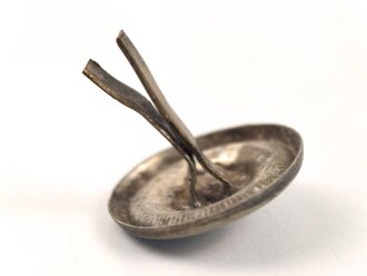 Kaiserreich, Splintrosette für Schuppenkette . Silbern, Durchmesser 26mm