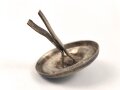 Kaiserreich, Splintrosette für Schuppenkette . Silbern, Durchmesser 26mm