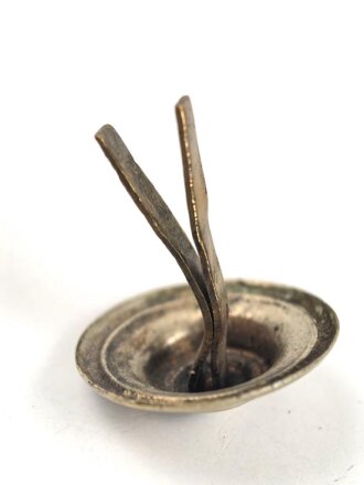 Kaiserreich, Splintrosette für Schuppenkette . Silbern, Durchmesser 27mm