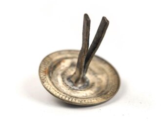 Kaiserreich, Splintrosette für Schuppenkette . Silbern, Durchmesser 25mm