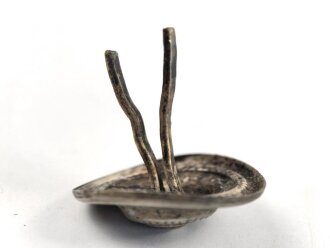 Kaiserreich, Splintrosette für Schuppenkette . Silbern, Durchmesser 27mm