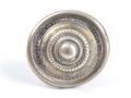 Kaiserreich, Splintrosette für Schuppenkette . Silbern, Durchmesser 27mm