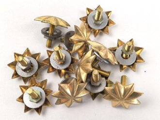 Kaiserreich, Sternschraube für eine Pickelhaube für Offiziere, je 18mm Kantenlänge. Sie erhalten ein ( 1 ) Stück. Neuzeitliche Sammleranfertigung