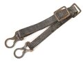 1.Weltkrieg, Kinnriemen für eine Pickelhaube für Mannschaften. Gesamtlänge mit Beschlägen 33cm