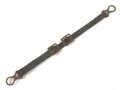 1.Weltkrieg, Kinnriemen für eine Pickelhaube für Mannschaften. Gesamtlänge mit Beschlägen 33cm