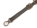 1.Weltkrieg, Kinnriemen für eine Pickelhaube für Mannschaften. Gesamtlänge mit Beschlägen 33cm