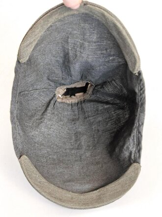 1.Weltkrieg, feldgrauer Überzug für eine Pickelhaube für Offiziere. Ungetragenes Stück, steingraue Variante
