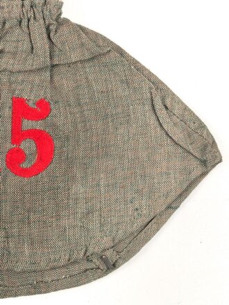 1.Weltkrieg, feldgrauer Überzug für eine Pickelhaube für Mannschaften im bayrischen Infanterie Regiment Nr. 15.  Ungetragenes Stück