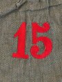 1.Weltkrieg, feldgrauer Überzug für eine Pickelhaube für Mannschaften im bayrischen Infanterie Regiment Nr. 15.  Ungetragenes Stück